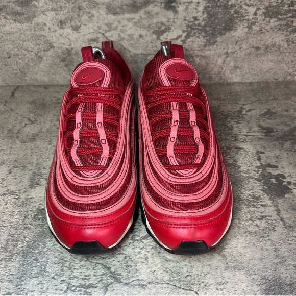 Nike Air Max 97 Running Shoes CQ9896-600 Womens sz 7.5 - Red - Picture 2 of 6